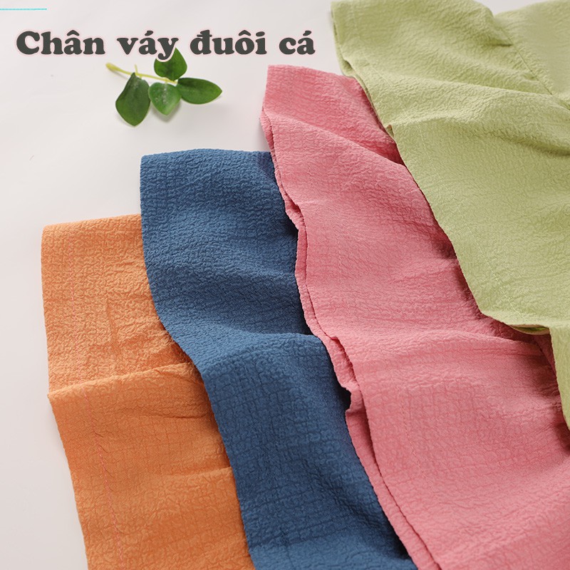 Váy cho bé, Váy đầm 2 dây sành điệu cho bé gái (10-21KG) Tanosa kids