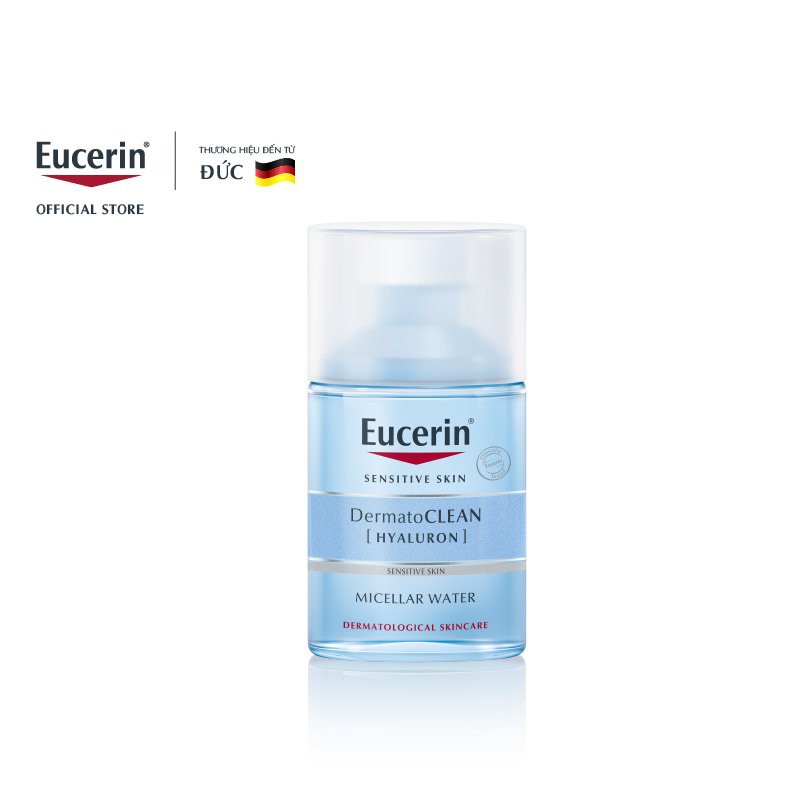 [Mã FMCGMALL -8% đơn 250K] Nước Tẩy Trang Eucerin DermatoClean Hyaluron Micellar Water 100ml - 83581