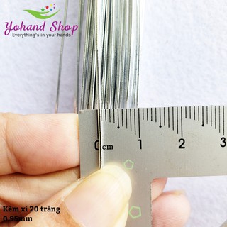 Kẽm xi #20 làm hoa vải voan