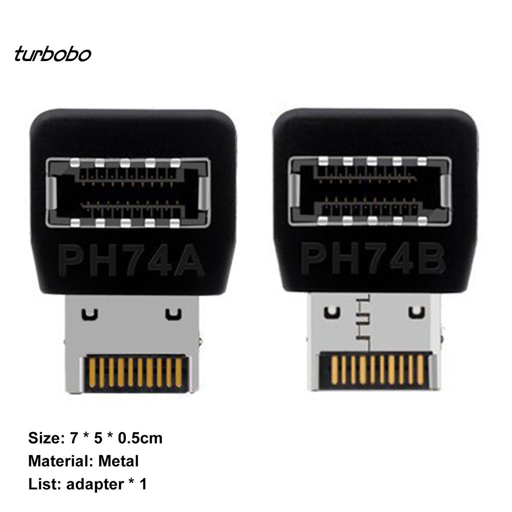 Đầu kết nối bo mạch chủ USB3.1 Type-E 90 độ cắm vào dùng ngay đường truyền ổn định dành cho máy tính