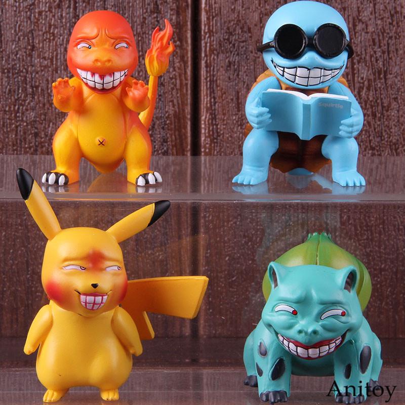 Set 4 mô hình đồ chơi nhân vật trong phim hoạt hình Pokemon