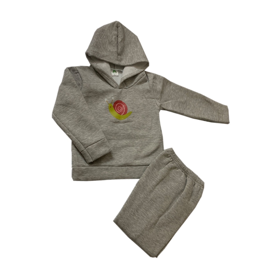 Đồ bộ thu đông cho bé dài tay có mũ, bộ nỉ lông trẻ em hàng xuất khẩu