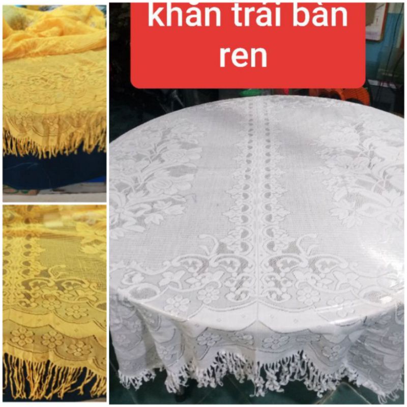 khăn trải bàn ren