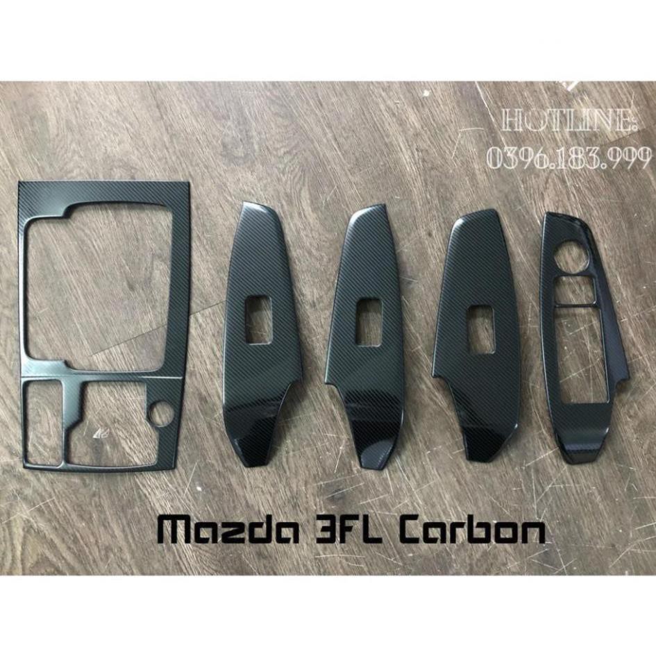 [Giảm giá]  Ốp nội thất carbon Mazda 3 FL