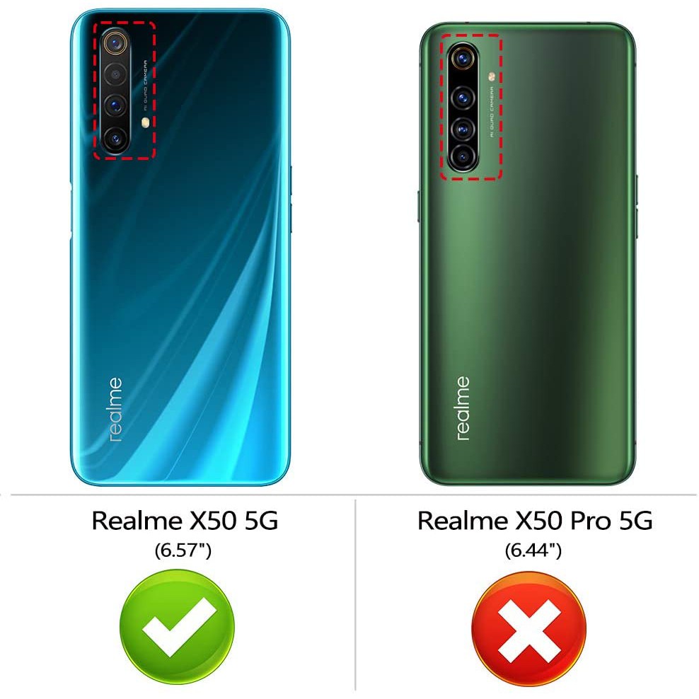 Ốp điện thoại TPU mềm trong suốt chống sốc cho realme X50 5G realme X50 5G