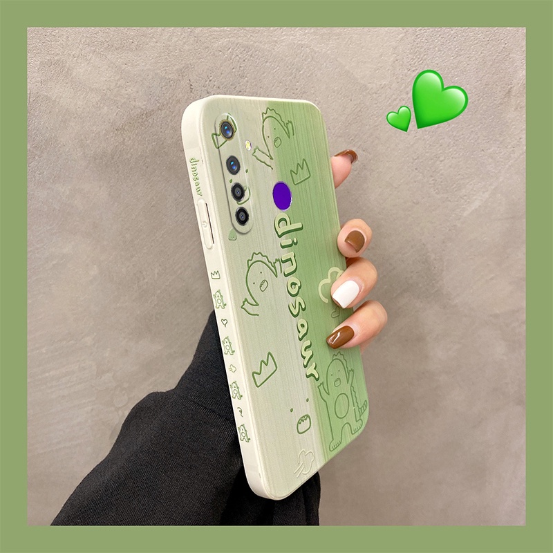 Ốp lưng Realme 5 ốp lưng  Realme 5i ốp lưng Realme C3 ốp lưng Realme 6i ốp lưng realme 5i 5s Ốp Điện Thoại Viền Thẳng Họa Tiết Tranh Sơn Dầu Sáng Tạo