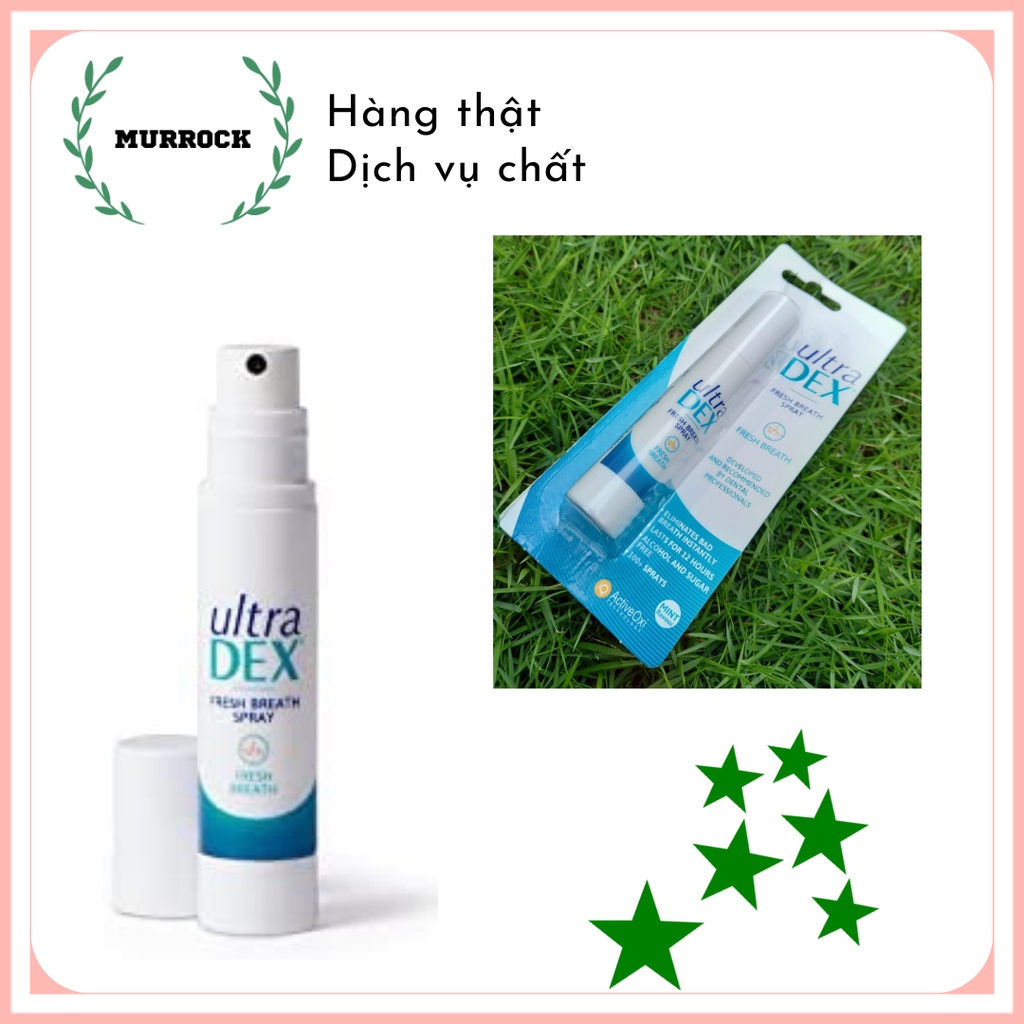 [Amazon’s Choice] Xịt thơm miệng Ultra Dex (UltraDex) Fresh Breath UK Anh Quốc 9ml