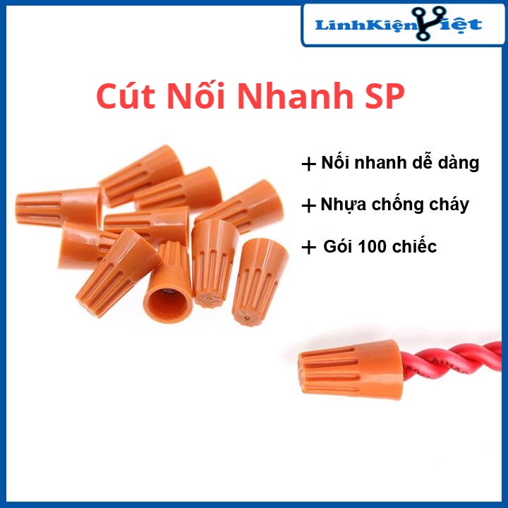 Cút nối dây điện nhanh SP loại dày dặn chịu tải tốt