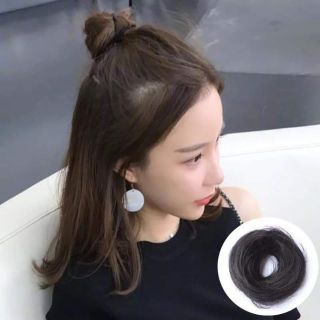 Tóc thật 100% ❤FREESHIP❤ tóc giả búi thẳng