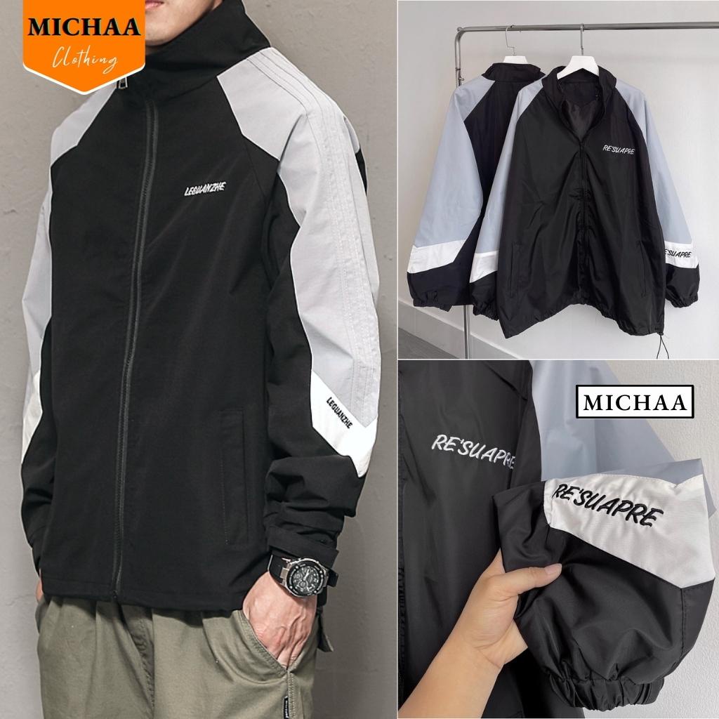 Áo Khoác Bóng Chày Dù Nam Nữ 2023 Ulzzang Unisex Form Rộng 2 Lớp Thể Thao Chống Nắng - MICHAA
