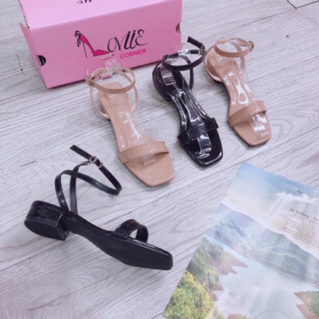 Sandal dép đế bằng quai mảnh 2cm siêu hot mã S14 | BigBuy360 - bigbuy360.vn