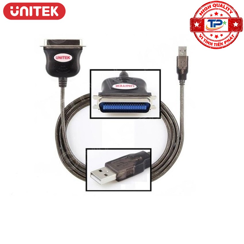 Cáp chuyển đổi USB sang PARALLEL LPT Unitek Y-120