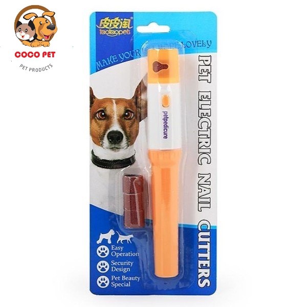 Máy Mài Móng/ Dụng Cụ Mài Móng Cho Chó Mèo Kèm 3 Đầu Thay Thế Chạy Bằng Pin Tiểu, Nhỏ Gọn, Dễ Dàng Tháo Lắp Và Sử Dụng