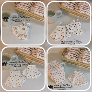 Khẩu Trang Hand made hoạ tiết hoa nhí
