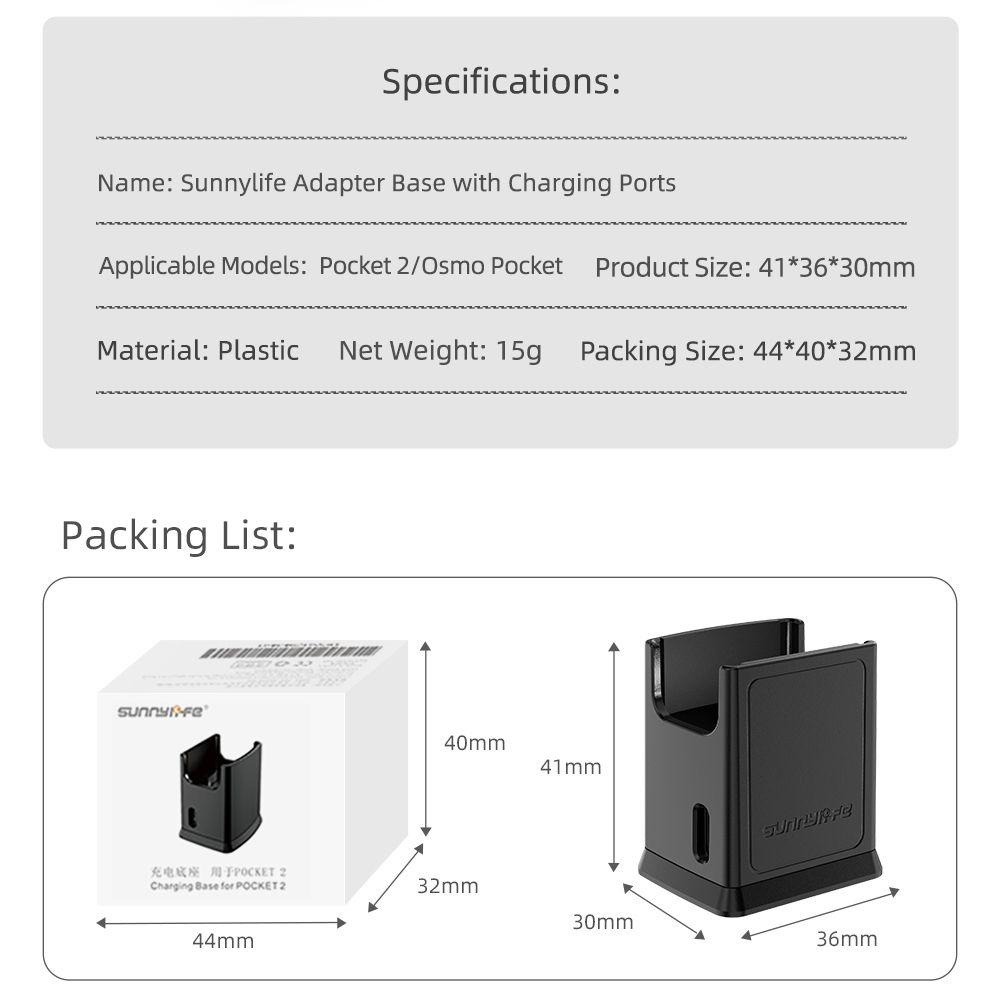 BTLIMER Đế Gắn Máy Ảnh Cho DJI OSMO POCKET 1 / 2