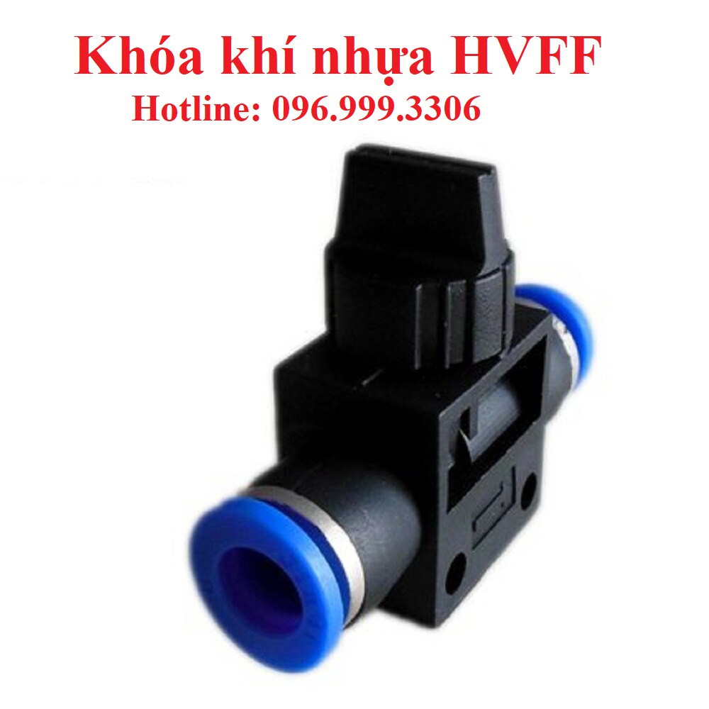 Van khóa khí nhựa HVFF khí nén, phun sương hai đầu ống đầy đủ kích thước giá sỉ