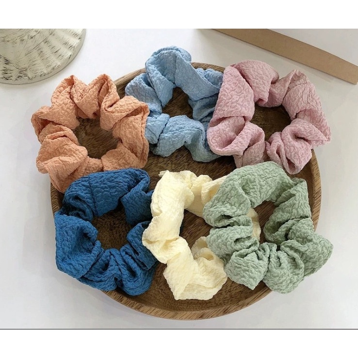 Chun buộc tóc vải nhún trơn màu xinh xắn LILA CHUNVAITRONMAU066