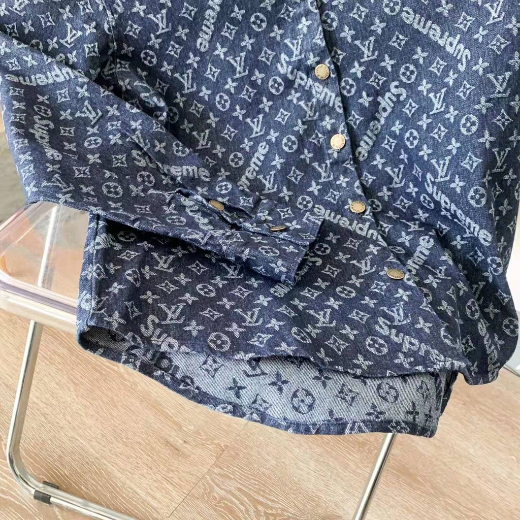 Áo sơ mi bò nam thời trang cao cấp Louis Vuitton LV phong cách trẻ trung, thời thượng