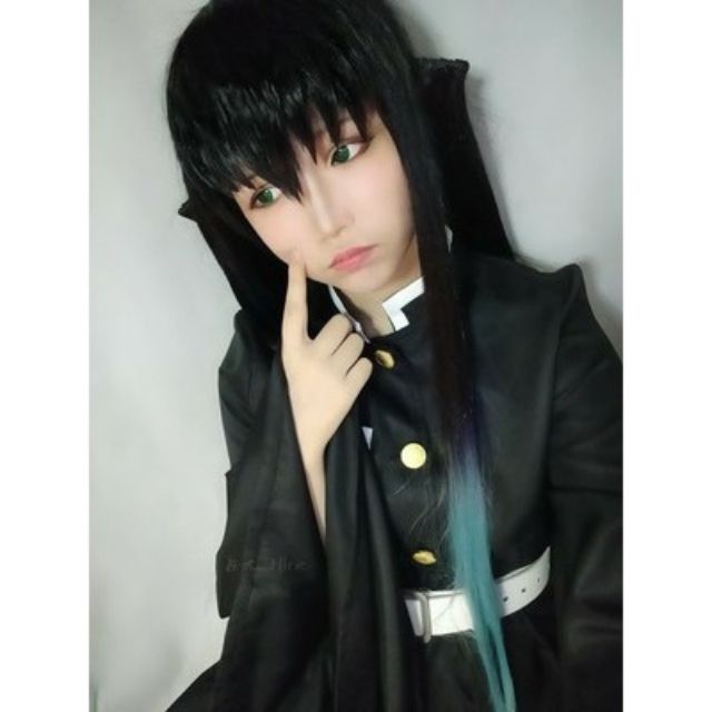 Wig/tóc giả cosplay Muichirou Tokito Hà Trụ kimetsu no yaiba demon slayer