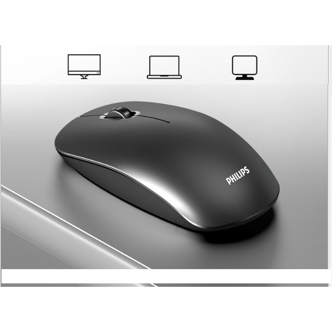 Chuột không dây Philips 2.4G Máy tính để bàn máy tính xách tay tiết kiệm điện cho văn phòng