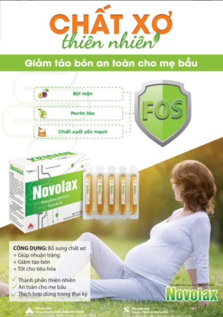 Novolax – Thực phẩm bổ sung chất sơ, giảm táo bón, tốt cho tiêu hóa