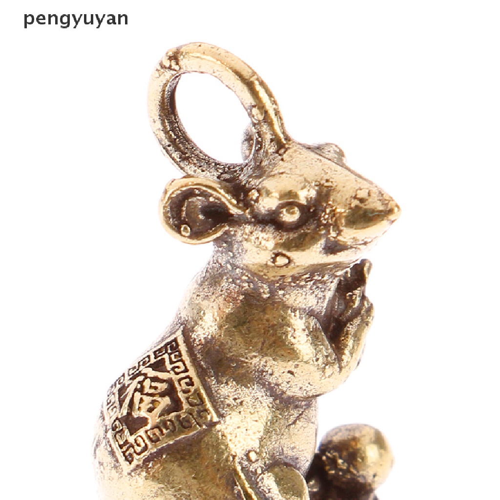 Mô Hình Chú Chuột May Mắn Bằng Đồng Trang Trí Năm Mới 2020 [Mới]