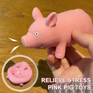 Đồ chơi xốp squishy giảm stress hình heo con dễ thương cho bé