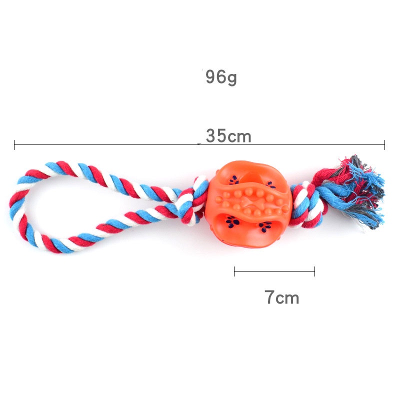 Đồ Chơi Vòng Kéo Dây Cotton Thắt Nút Chống Cắn Cho Thú Cưng