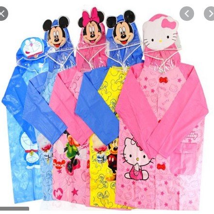 Áo mưa trẻ em cao cấp hình thú đáng yêu cho bé