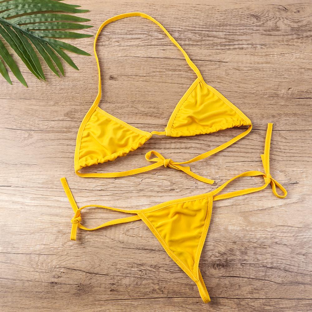 Bộ Đồ Lót SUYO Màu Trơn Hở Lưng Điều Chỉnh Được Có Dây Buộc