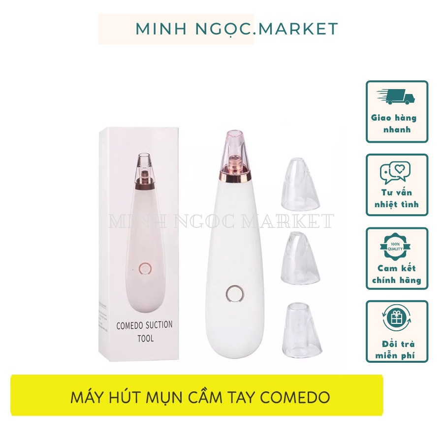 Máy hút mụn đầu đen mini cầm tay chuẩn Nhật Bản, dụng cụ làm sạch lỗ chân lông giúp hút mụn cám, mụn đầu đen siêu sạch