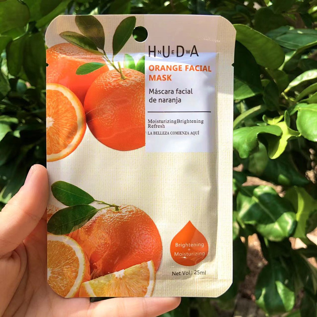 Mặt nạ giấy dưỡng trắng da mụn cấp ẩm thải độc chống lão hóa HUDA chính hãng nội địa Trung