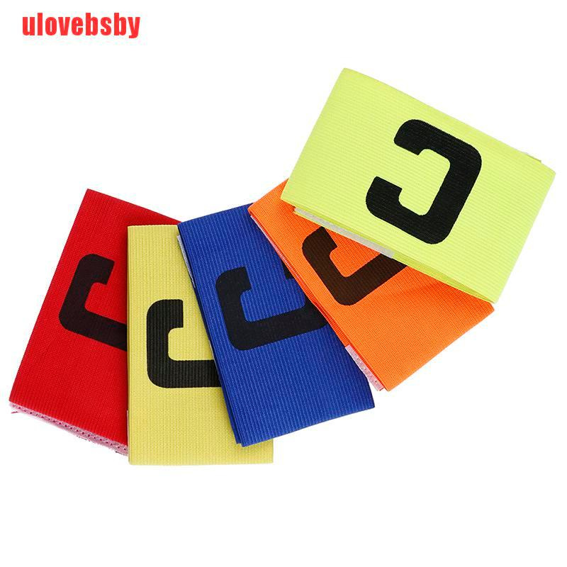 [ulovebsby]1 Pcs Football Soccer ArmBand Leader Match Captain Armband Adjustable