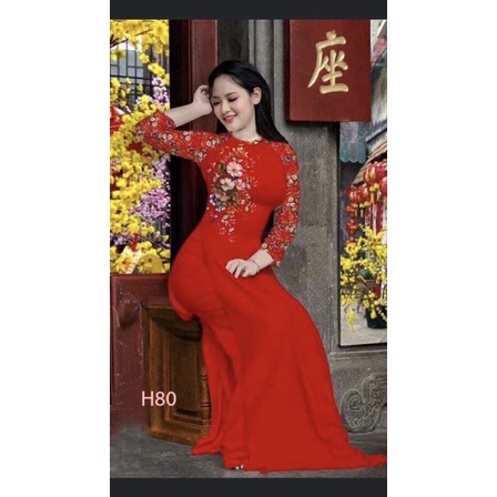 Áo dài may sẵn in 3d