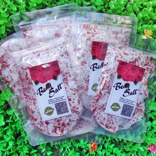 Muối tắm hoa hồng, nhiều hoa hồng khô 100g