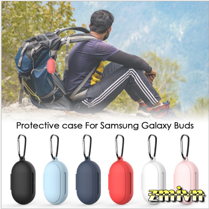 Vỏ Bảo Vệ Hộp Sạc Tai Nghe Samsung Galaxy Buds / Buds + Tặng Kèm Móc cheo
