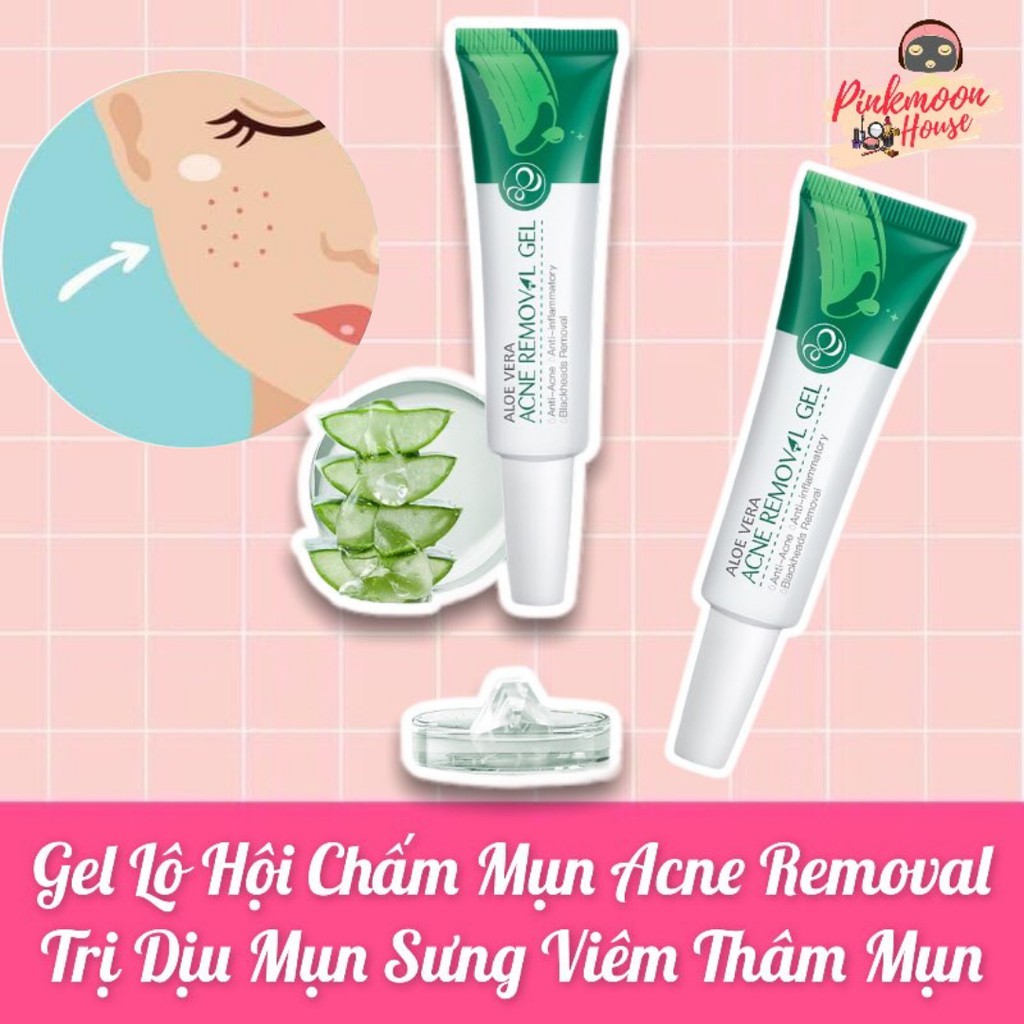 [HOT] ✨LÔ HỘI CHẤM LOẠI BỎ MỤN ACNE REMOVAL GEL ALOE✨