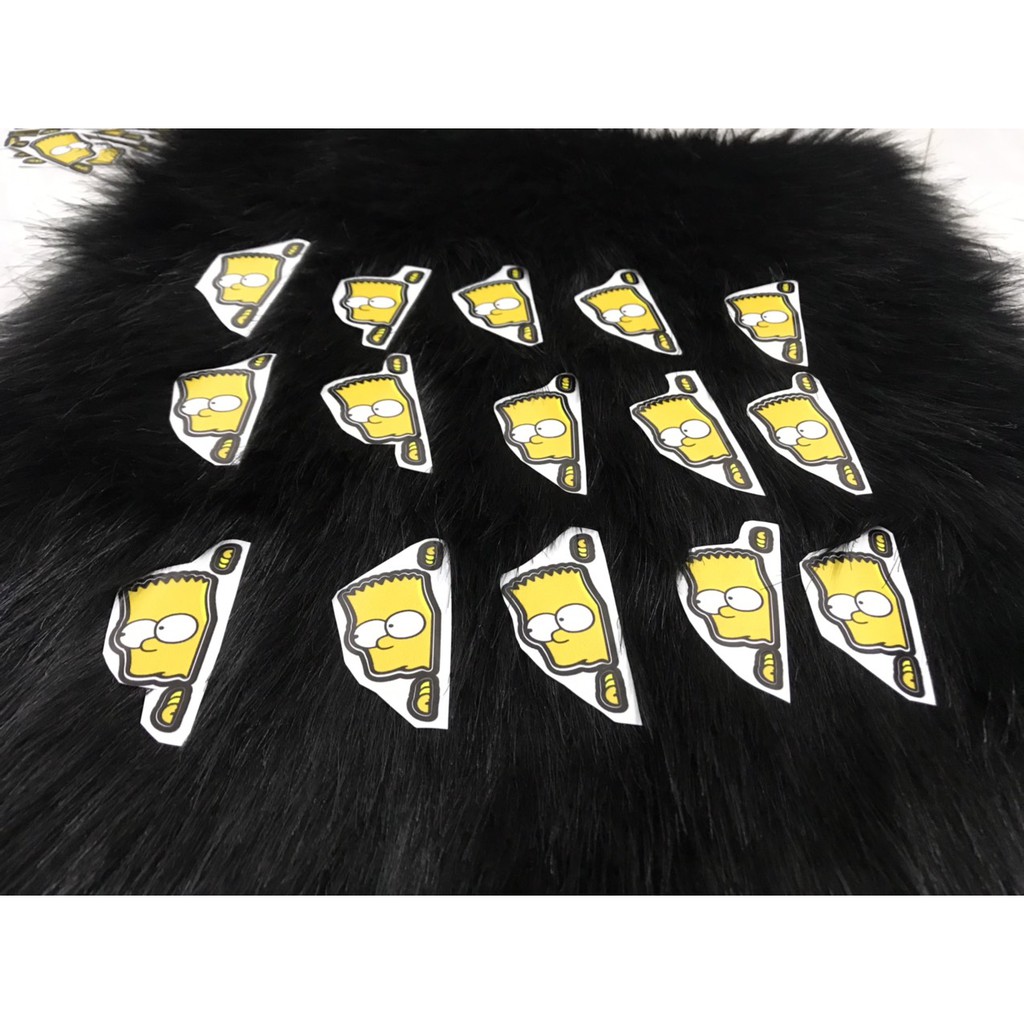 TEM DÁN HÌNH CẬU BÉ VÀNG NÚP SIMPSON DÁN TRANG TRÍ XE MÁY, LAPTOP, ĐIỆN THOẠI ĐỦ THỨ CHỖ