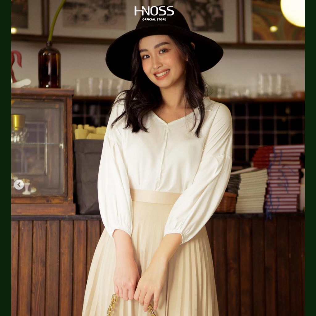 HNOSS - Áo sơ mi cổ tim - CMS12012034