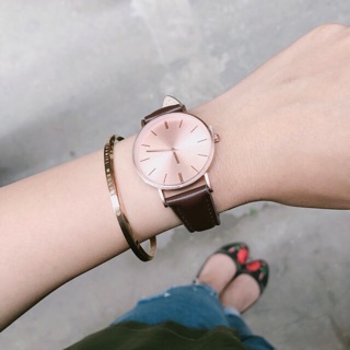 Đồng hồ nữ NEWLOOK Dark Brown Strap Analogue _ hàng chính hãng authentic Anh