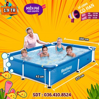 Bể bơi khung kim loại chính hãng Bestway 56401 cho bé giá rẻ nhất thị trường