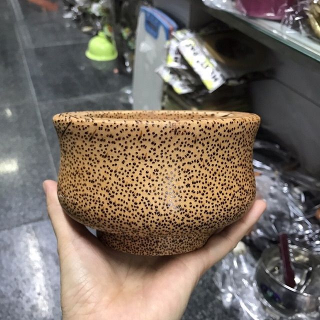 Cối chày gỗ dừa hàng chuẩn Bến Tre