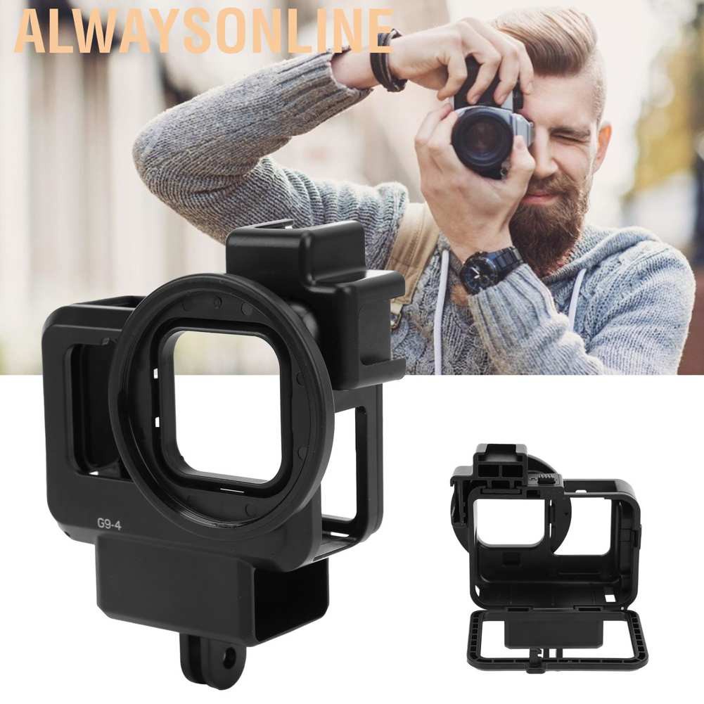 Alwaysonline Ulanzi G9‑4 Action Vlog Camera Cage Protective Housing with Cold Shoe Mount for GoPro 9