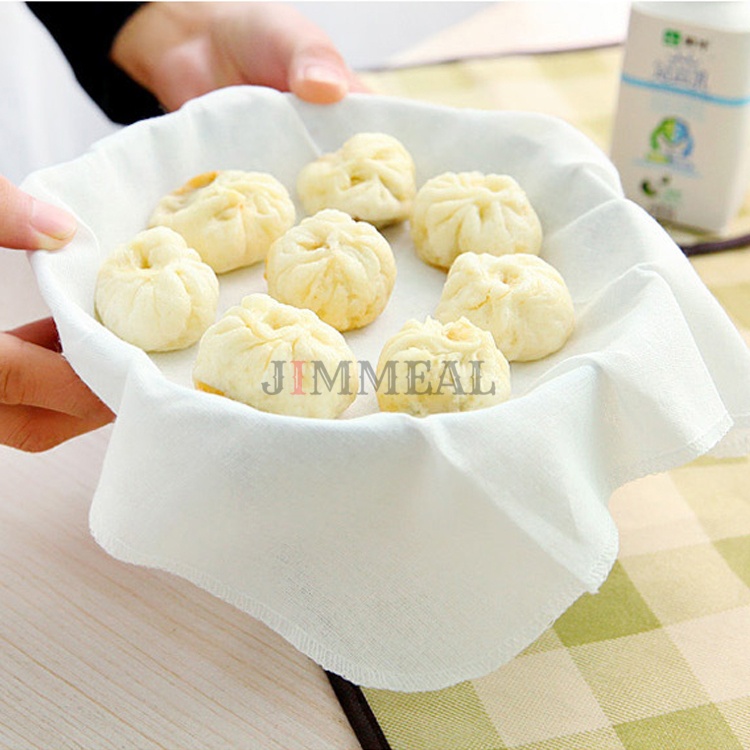 Khăn Vải Hấp Bánh Bao, Màn Thầu, Sủi Cảo, Khăn Cotton Lót Nồi Hấp Xuất Nhật Đa Năng Tái Sử Dụng Nhiều Lần