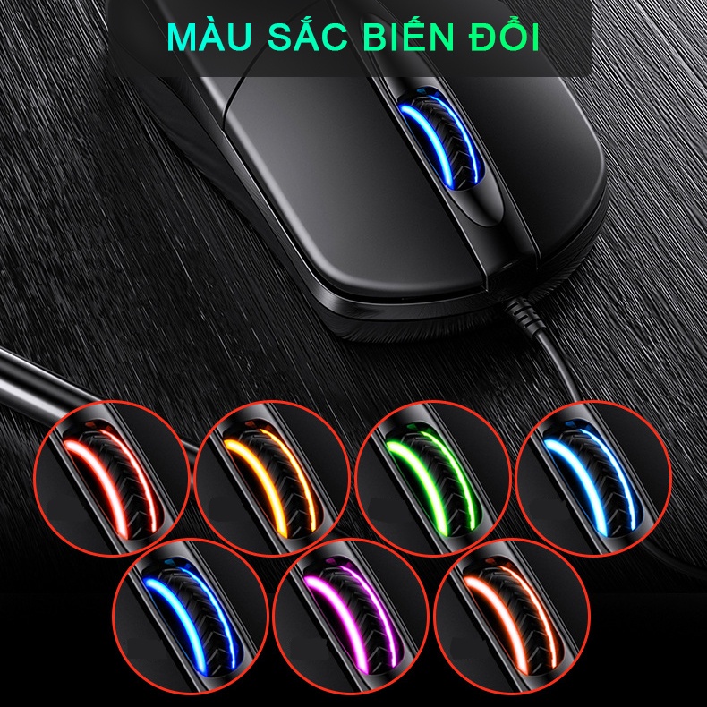 Chuột máy tính có dây văn phòng gaming SIDOTECH P20 giá rẻ Silent tắt âm chống ồn DPI 1200 chơi game cho laptop