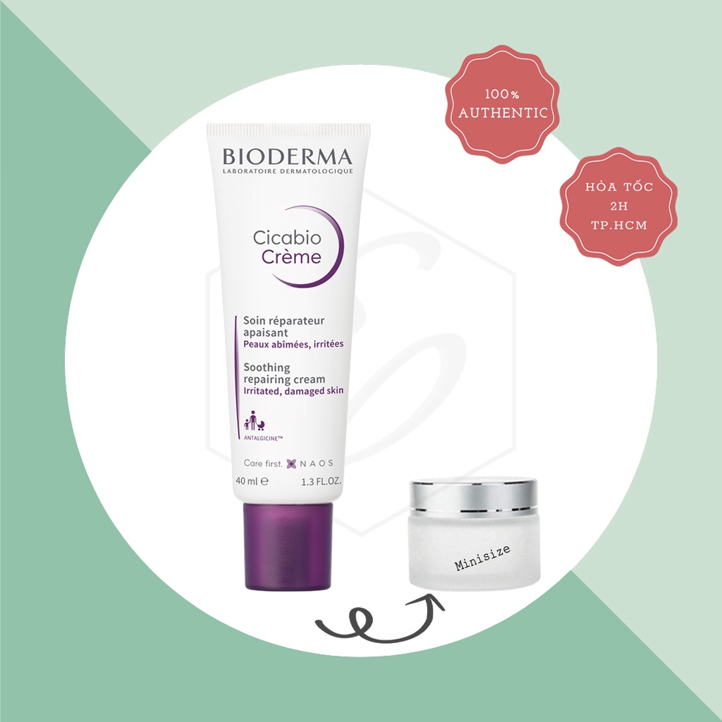 Kem dưỡng Bioderma Cicabio Soothing Repairing Cream - 40ml