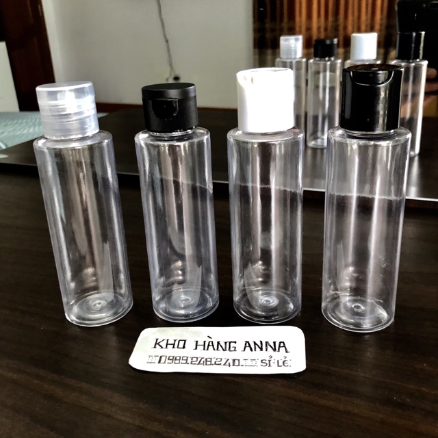 [ GIÁ SỈ ]  Bình nhựa, Chai lọ nhựa rỗng 100ml trong suốt xịt giọt, xịt sương, vòi nhấn nhỏ giọt, nắp đen, nắp bật, nhôm