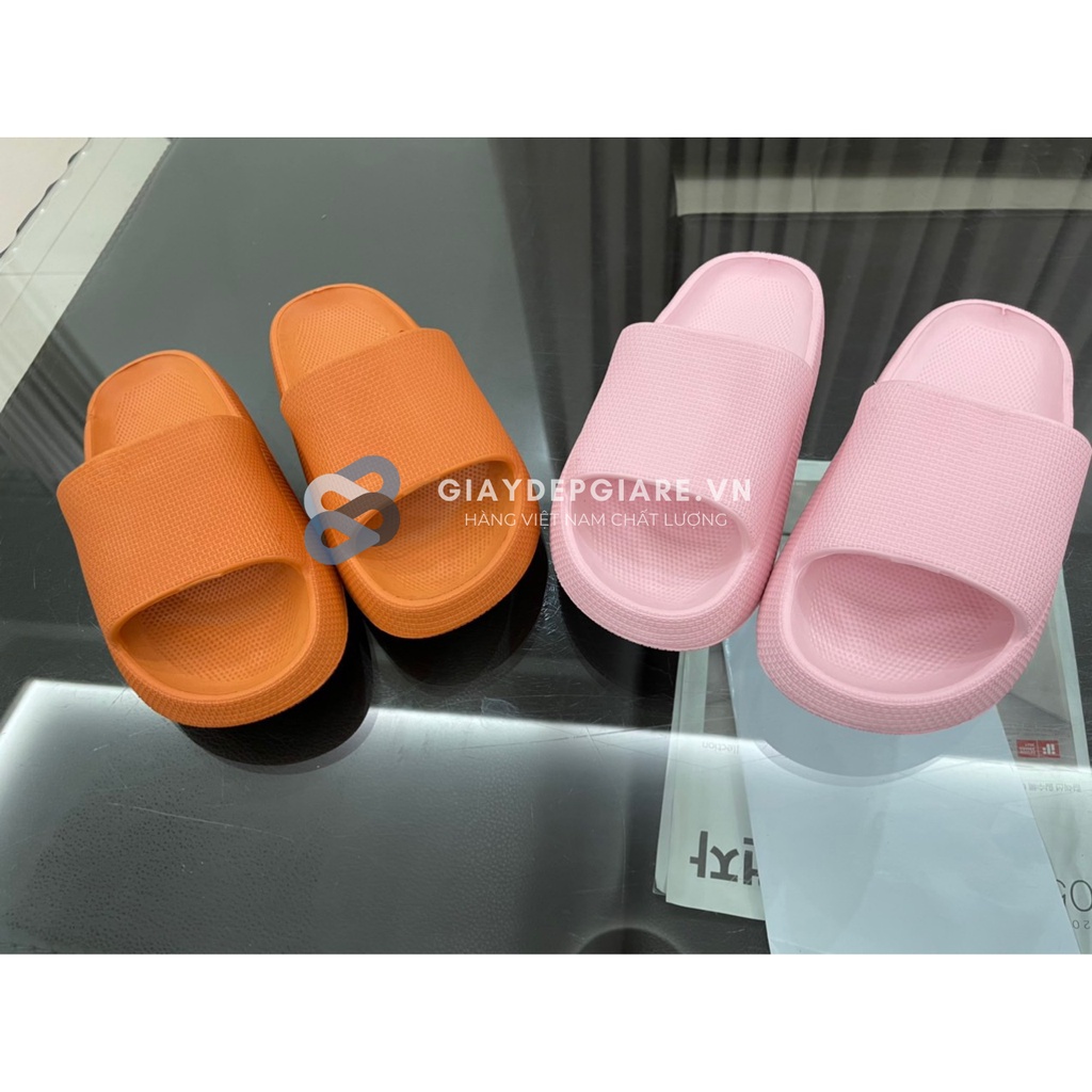 Dép Bánh Mì 9012 Nam Nữ Quai Ngang ulzzang Đế Đúc Nguyên Khối Cao 4cm Chống Trượt - Giaydepgỉae.vn