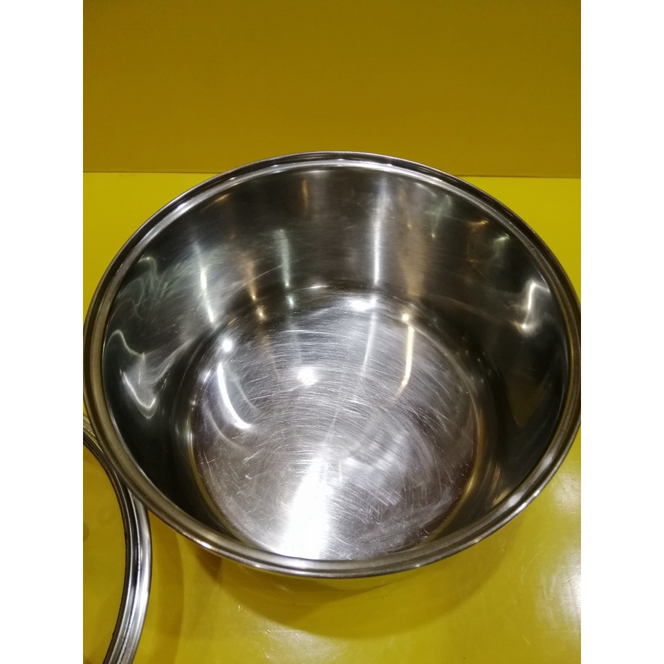 Thố inox nội địa Nhật, size 21cm, cao 12cm (mã 950), Dùng được bếp từ