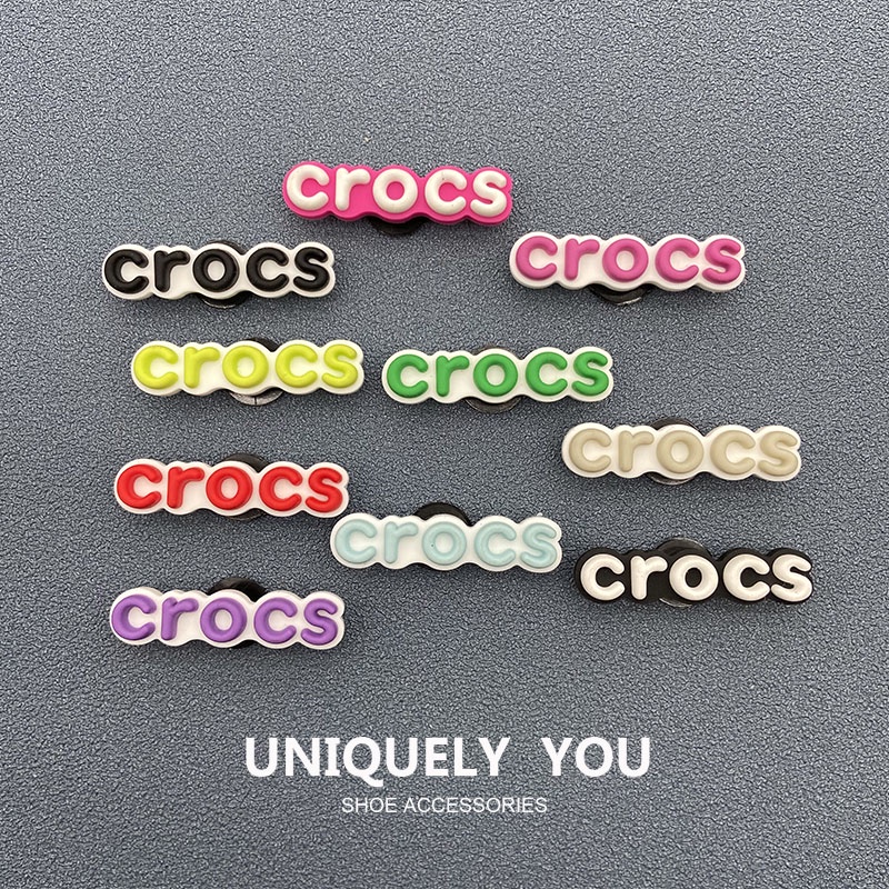 Logo Chữ Tiếng Anh Trang Trí Trên Xe Hơi crocs / jibbitz charms crocs